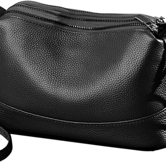 Medium Genuine Leather Handbag, Adjustable Crossbody Purse for Daily Essentials - Picture 1 of 8